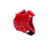 MERIGLARE Casque de Sparring Protection Arts Martiaux Couvre-Chef Polyuréthane Rembourré Ajustement Personnalisé pour Adultes et Enfants Entraînement Cours Collectifs, Rouge, M
