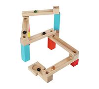 MERIGLARE Circuit à Billes En Bois, Jouet de Construction éducatif pour L'éveil Des Tout-petits, Jeu de Construction Idéal pour Les Garçons et Les Filles. C