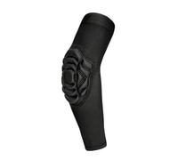 MERIGLARE Coudière Enfant Antichoc avec Pad Amorti Protège-coude Manchette Ergonomique Garde-coude Enveloppe Textile Polyester Spandex EVA Bande de Retenue, Noir, YS 45-65 Livres