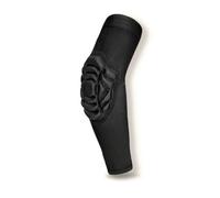 MERIGLARE Coudière Enfant Antichoc avec Pad Amorti Protège-coude Manchette Ergonomique Garde-coude Enveloppe Textile Polyester Spandex EVA Bande de Retenue, Noir, YXS 30-45 Livres