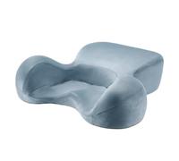 MERIGLARE Coussin Méditation avec Base Évasée et Surface Moelleuse en Velours pour l'Assise Confortable et Le Soutien Postural Lors s Rituels, Bleu, 67 21 16.5CM