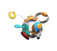 MERIGLARE Cube D'activités, Jouet Portable, Cadeau Idéal pour Les Petits Cadeaux de Noël, Cube D'éveil, Tableau D'activités pour Bébés et, dix côtés