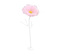 MERIGLARE Décoration Coquelicot Base Ron Stable Coquelicot Rose Artificiel Surdimeionnée Fleur Décorative sur Tige Blanche pr Mariage