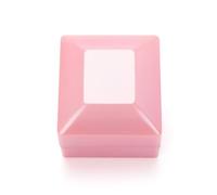 MERIGLARE Écrin à Bague Boîte à Bijoux Coffret Présentation Rangement LED Illumination Intégrée Accentue les Détails Coque Peinte Lisse Intérieur Peluche Adapté, Rose, Laque Piano