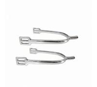 MERIGLARE Éperons d'Équitation Éperons Monter Accessoires Bottes Aides en Alliage avec Finition Polie Offrent Aides Subtiles et Tenue Sûre sur Les Bottes, Argent