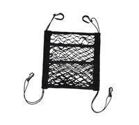 MERIGLARE Filet de Rangement Vélo Filet à Bagages Élastique avec Crochets Panier Polyestère Universel Pratique Sécurise Casque Stockage pour Utilisation Quotidi, 3 Couches 25x30 Cm