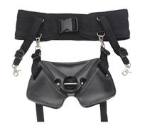 MERIGLARE Harnais de Pêche à la Taille Ceinture Ceinturon Baudrier avec Frontale Moulée Fixations Métalliques Réglables Ceinture Matelassée Soutien Du Dos Adapté à Pêche en Prolongés