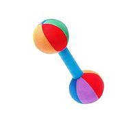 MERIGLARE Hochet Souple En Forme D'haltère pour Bébé, Jouet D'éveil Sensoriel Portable, Haltère à Main, Cadeau Idéal pour Les Tout-petits, Coloré