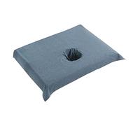MERIGLARE Housse de Lit Salon Drap Massage Coton Doux avec Ouverture Faciale Tissu Résistant et Facile à Entretenir Adaptée pour Spa Institut Beauté Hôtel Bien-, Marine Bleu