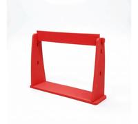 MERIGLARE Hurdle d'Entraînement Équipement d'Agilité Haies Réglables Coordination Mousse Protectrice Base Plate Supports Angulaires pour Préparation Athlétique Entraînement Junior, Rouge