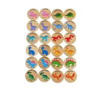 MERIGLARE Jeu D'association en Bois pour Développer La Perception des Couleurs, Les Capacités Cognitives et La Pensée Logique. Idéal comme Cadeau pour Les B, Dinosaure