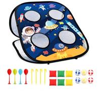 MERIGLARE Jeu de Lancer pour Enfants Tapis Oxford Polyester Jeu Sensoriel Activité Créative Animation Pédagogique Adapté aux Enfants Loisirs en Intérieur Rassemblements Familiaux, Thème Espace