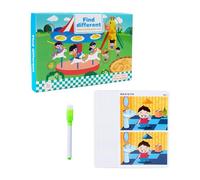 MERIGLARE Jeu Des Différences, Entraînement de La Concentration, Motricité Fine, Raisonnement Logique, Jeu D'attention (cadeau pour Filles), styler un