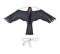 MERIGLARE Jouet de Plage Volant, Facile à Faire Voler, avec Un Oiseau Effrayant, 120 X 65 Cm, Griffes Rouges