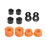 MERIGLARE Kit de Bushings pour Skateboard Double Rocker avec Pièces de Rechange et Accessoires, Orange