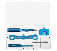 MERIGLARE Kit de Démontage de Moulinet, Outil d'entretien de Moulinet, Démonte-Roue Portable et Multifonctionnel pour La Pêche sur Glace en Eau Salée, Bleu