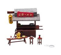MERIGLARE Kit de Diorama Miniature Représentant Une Rue Commerçante de Ramen Japonais, Imprimé En 3D, En PP, Objet de Collection, Style B