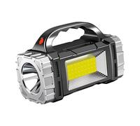 MERIGLARE Lampe Solaire LED Xpe COB à éclairage Latéral étanche, Lampe Portable Idéale pour Le Camping, Le Travail et La Chasse sous La Tente, Argent