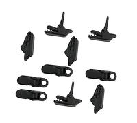 MERIGLARE Lot de 10 Pinces de Fixation Robustes pour Bâches, Abris de Tente, Tentes, Bateaux, Caravanes et Auvents, Noir