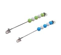 MERIGLARE Lot de 2 Tableaux D'activités En Bois à Monter Soi-même, Jouet Sensoriel pour Développer La Motricité Fine et Apprendre à Compter, Vert Couleur Bleu