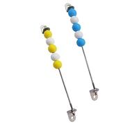 MERIGLARE Lot de 2 Tableaux D'activités En Bois à Monter Soi-même, Jouet Sensoriel pour Développer La Motricité Fine et Apprendre à Compter, Bleu jaune