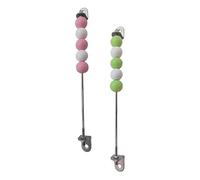 MERIGLARE Lot de 2 Tableaux D'activités En Bois à Monter Soi-même, Jouet Sensoriel pour Développer La Motricité Fine et Apprendre à Compter, Vert Couleur Rose