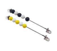 MERIGLARE Lot de 2 Tableaux D'activités En Bois à Monter Soi-même, Jouet Sensoriel pour Développer La Motricité Fine et Apprendre à Compter, Noir jaune