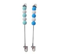 MERIGLARE Lot de 2 Tableaux D'activités En Bois à Monter Soi-même, Jouet Sensoriel pour Développer La Motricité Fine et Apprendre à Compter, Bleu Couleur Bleu clair