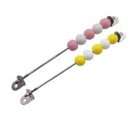 MERIGLARE Lot de 2 Tableaux D'activités En Bois à Monter Soi-même, Jouet Sensoriel pour Développer La Motricité Fine et Apprendre à Compter, Jaune Rose