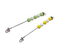 MERIGLARE Lot de 2 Tableaux D'activités En Bois à Monter Soi-même, Jouet Sensoriel pour Développer La Motricité Fine et Apprendre à Compter, Vert jaune