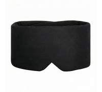MERIGLARE Masque de Sommeil Anti-lumière Masque Oculaire yeux Couvre-yeux Obscurcissant Conception Ergonomique avec Découpe Nez Ajustée Soutien Apaisant en, Noir