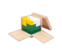 MERIGLARE Math Cube Interactif Apprentissage Manipulation Sensorielle Jouet Éducatif En Bois Cognitive Développement Adapté Aux Enfants D'Âge Présco, 10.5 X 10.5 X 10 Cm