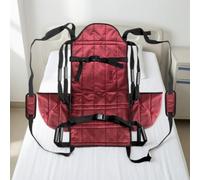 MERIGLARE Medical Transfer Pad Harnais de Transfert Patient Siège Enveloppant avec Dossier Système de Sangles Résistantes et Boucle de Sécurité Poignées pour, Noir, Taille Unique