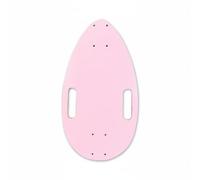 MERIGLARE Mini Planche de Skate Teardrop Mini Skateboard Deck Plateau Deck Bois Érable Finition Lisse Poignées Découpées Trous Prépercés pour Installation, Rose Clair