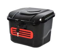 MERIGLARE Panier de Vélo - Rangement Facile à Installer - Peut Contenir Une Bouteille d'eau, des Jouets, des en-Cas - Fermetures Noires - Accessoires Design