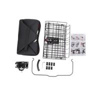 MERIGLARE Panier Vélo Pliant Panier Guidon Panier Métal Panier Amovible avec Support de Guidon Sécurisé Poignée de Transport Confortable Repliage à Plat, Style to 1