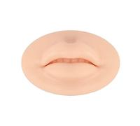 MERIGLARE Peau En Silicone Souple pour L'entraînement, Imperméable et Réutilisable, Imitation de Bouche Ouverte pour Artistes Débutants et Permanents