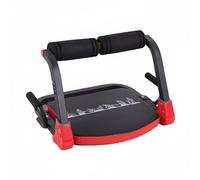 MERIGLARE Planche Abdominale Banc Abdos Appareil Abdo Planche Gainage Support Rembourré et Rouleaux en Mousse pour Plus de Stabilité Pliable et Compact pour un, Rouge, Rouge