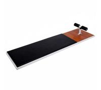 MERIGLARE Planche de Test Abdos Banc de Renforcement Planche d'Exercices Cœur Appui Chevilles Rembourrage Confortable Ossature Acier pour Séries Stables et, Noir, Noir