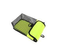MERIGLARE Poche pour Bouée de Signalisation de Plongée Sac Mesh pour Plongée Accessoire Organisateur Points d'attache Fiables Pochette à Utilités Convient aux, Jaune Fluo, Grand Trou