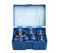 MERIGLARE Poids Laboratoire Précis |, Kit Poids D'étalonnage Mallte, Chromés, pr Atelier, Chantier, Professionnels, Style E