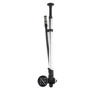 MERIGLARE Pompe à Air pour Vélo Mini Haute Pression Flexible Manomètre Double Échelle PSI Bar Bouton Purge d'air Cylindre Léger en Alliage d'Aluminium Poignée