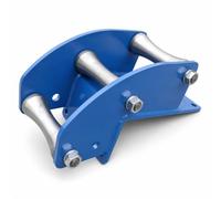 MERIGLARE Poulie de dage de Câble Rouleau de Tirage de-câble de Déviation Cadre Soudé en Acier Rouleaux Rotatifs Lisses Fixation Stable au Plafond et Mur, Petite Roue Triple En Forme De 7