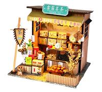 MERIGLARE Projet de Bricolage Miniature Maison de Poupées en Bois Chinoise