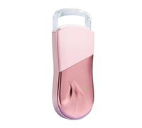 MERIGLARE Re Chauffant Portable Re Électrique avec Protection Appareil Beauté Chauffant en Format Compact pour Pochette Adapté aux Retouches Déplacements Routine Beauté Nomade, Rose