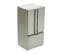 MERIGLARE Réfrigérateur Miniature pour Maison de Poupée à L'échelle 1:64, Congélateur Miniature, Accessoire de Décoration pour, Ornement, Micro-Pays, Trois Portes