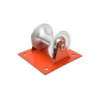 MERIGLARE Roue Guide Câble Poulie Guide Fil Roue Nylon Support Acier Renforcé Axe Solide Serrage Sécurisé pour Tirage de Fils à l'Entrée des Conduits, Poulie Plate Roue En Aluminium