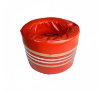 MERIGLARE Sac de Frappe Enfant Sac de Boxe Punching-Ball Cible de Coup Pied Bouclier d'Entraînement en PU Simili Cuir Absorbant Les Chocs Portable Adapté aux, Rouge