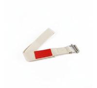 MERIGLARE Sangle de en Tissu Polyester Réglable avec Boucle Métallique pour Améliorer la Souplesse et Maintenir les Postures Longtemps Convient à l'Entraînement Gym Usage Domestique, Beige, 0.5M
