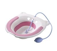 MERIGLARE Siège de Toilette Portable avec Masseur D'eau, Surface Douce, Plastique Silicone, Conçu pour Les Femmes Souffrant D'hémorragie, Rose